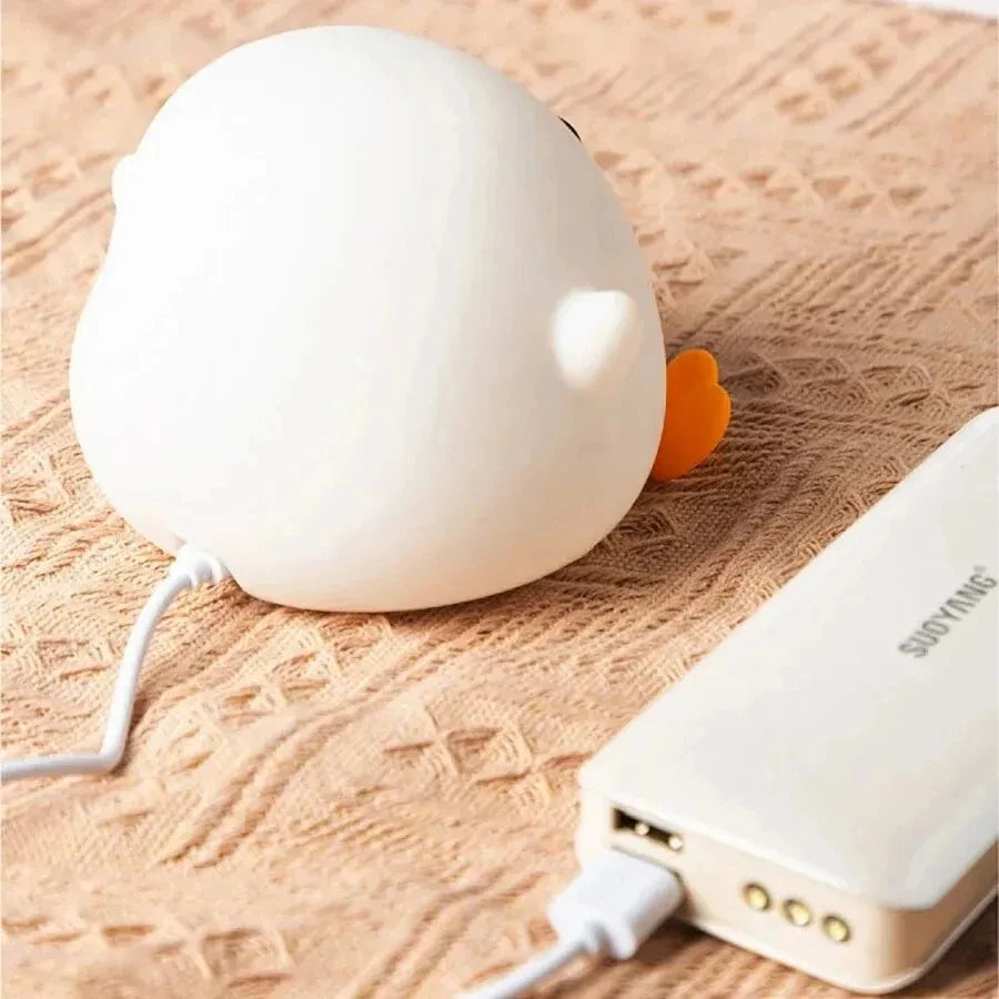 LED Cute Silicone Duck Night Light