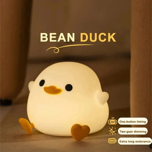 LED Cute Silicone Duck Night Light